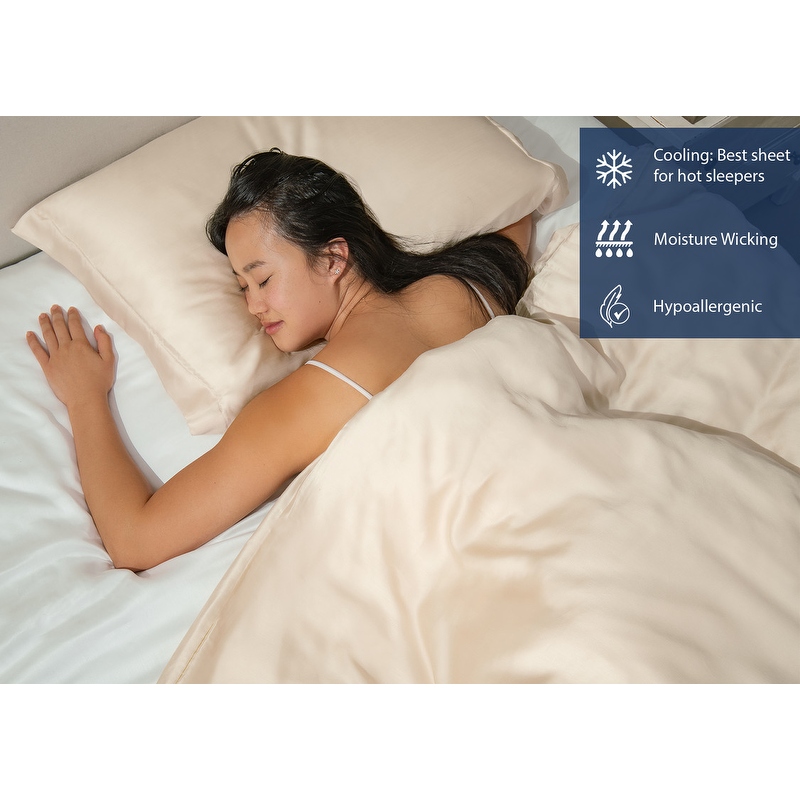 Delara 100 Eucalyptus Lyocell Tencel Sheet Set Naturally Cooling